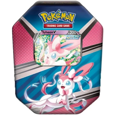 Combo Sortido Card Pokémon Lata Heróis V - Sylveon V Pokémon