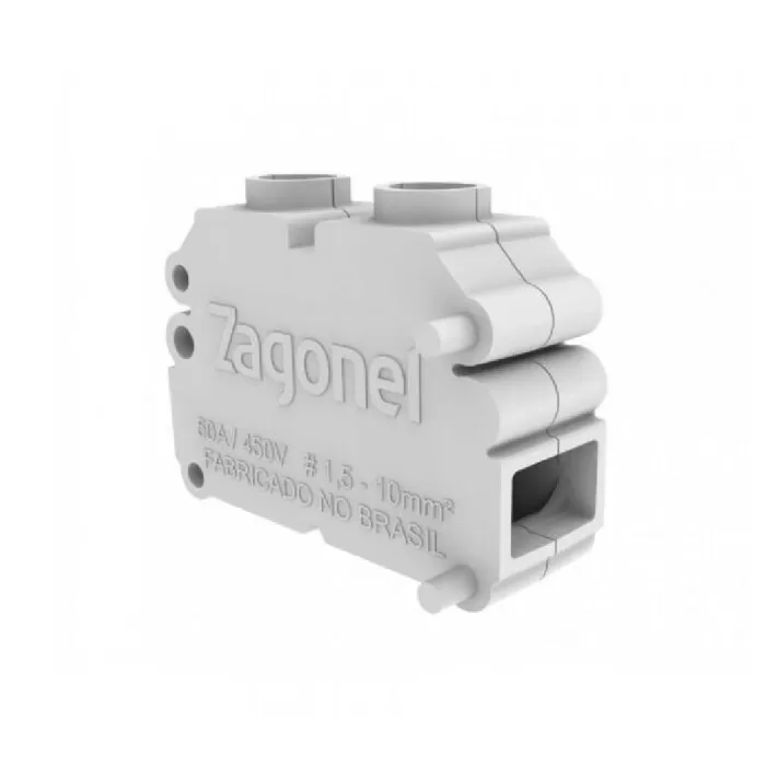 Conector De Cabos Duplo Para Emenda De Chuveiro Zagonel 50A