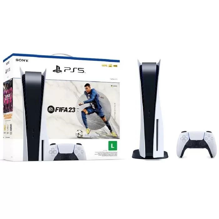 Console Playstation 5 825GB com Jogo Fifa 23 - Branco