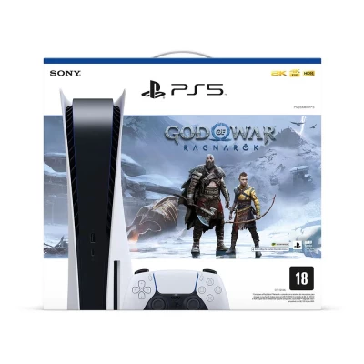 Console Playstation 5 + Jogo God Of War Ragnarok Novo