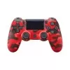 Controle Sem Fio DualShock 4 Compatível Com PS4 Vermelho