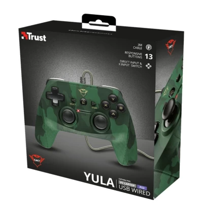 Controle Trust Gtx Yula Camo Usb 13 Botões Novo