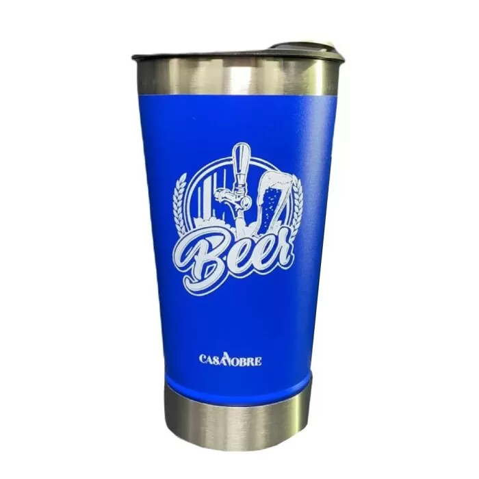 Copo Térmico Azul 500Ml Casa Nobre Novo