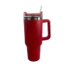 Copo Térmico Beer Pints Com Canudo Cor Vermelho 1.2 Litros