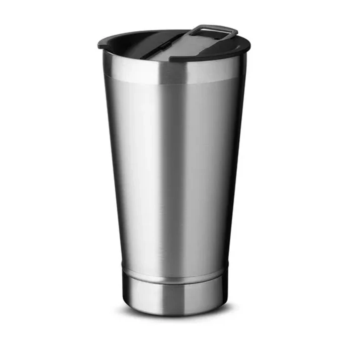 Copo Térmico Com Abridor Beer Pint Inox 473Ml