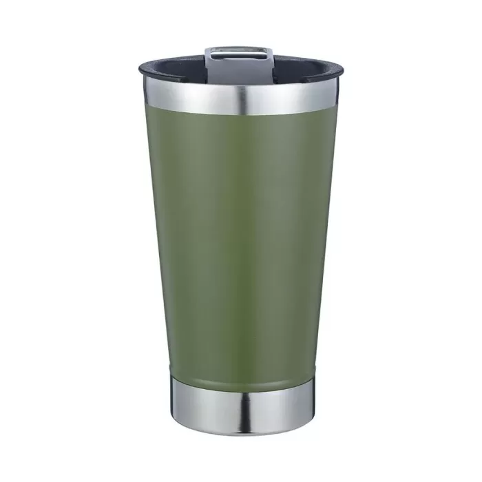 Copo Térmico Com Abridor Beer Pint Verde 502Ml