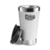 Copo Térmico Philco 475ml Branco Force Thermo PTH01B