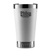 Copo Térmico Philco 475ml Branco Force Thermo PTH01B