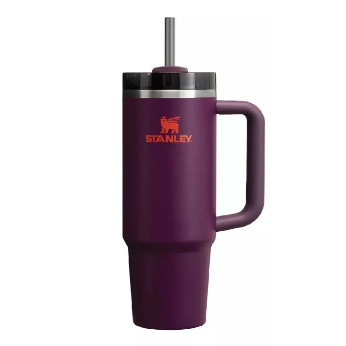 Copo Térmico Quencher Com Canudo Stanley Roxo 887ml