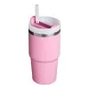 Copo Térmico Quencher Stanley 591ml C/ Canudo Cor Rosa Peony