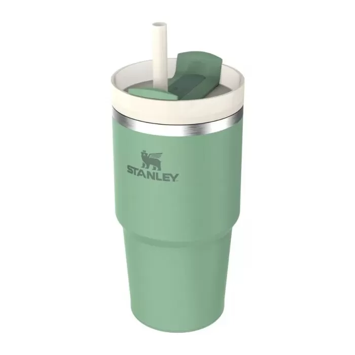 Copo Térmico Quencher Stanley 591ml C/ Canudo Cor Verde Jade