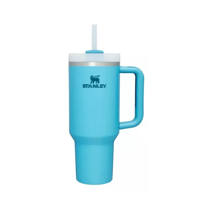 Copo Térmico Quencher Tumbler Stanley Cor Azul Celeste 1.18L