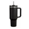 Copo Térmico Stanley Quencher Com Canudo Black 1.18L