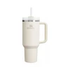 Copo Térmico Stanley Quencher Com Canudo Cream 1.18L