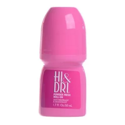 Desodorante Hi Dri Powder Fresh Roll-On 50ML Rosa Original
