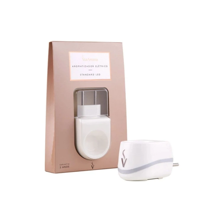 Difusor Aromatizador Elétrico Bivolt Standard LED Via Aroma