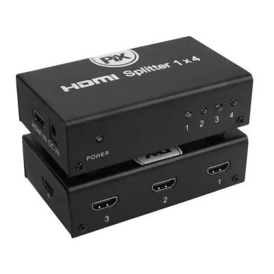 Divisor HDMI Splitter 1 Entrada para 4 Saídas Full Hd 3D