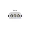 Downlight De Embutir Ashok 6W 3000K Triplo Branco Astraled