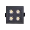 Downlight Embutir Powerus 8W 3000K Preto Bivolt Nordecor