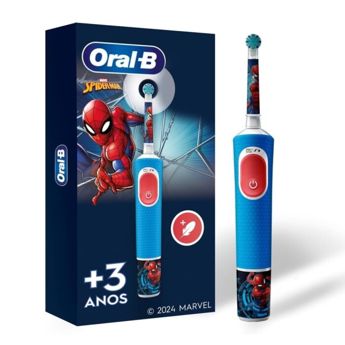 Escova Eletrica Recarregavel Kids Spiderman Oral-B