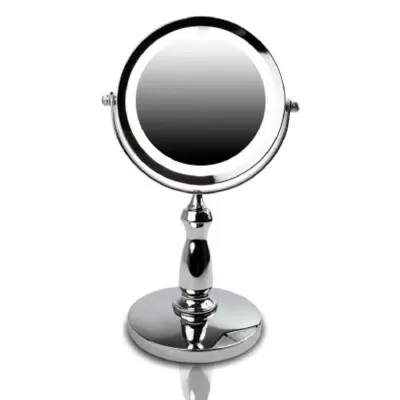 Espelho Duplo Com Luz Ampliação De 5X Unhome Novo