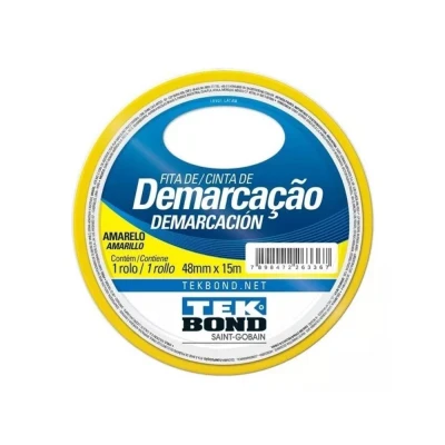 Fita De Demarcação 48mm X 15 Metros Cor Amarela Tekbond