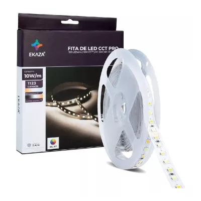 Fita De Led Smart Pro 10W 120l/m Cct 2835 5 Metros 24V Ekaza