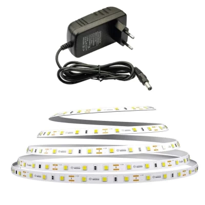 Fita Led 25w 2700K 12V 5M IP20 Com Fonte LM1249 Luminatti