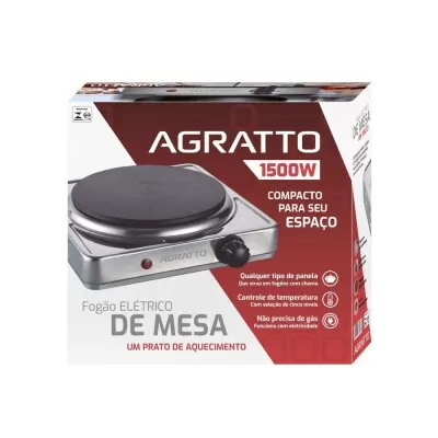 Fogão Elétrico De Mesa 1500W 220V Agratto Novo