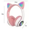 Fone De Ouvdio Sem Fio Cat Ear Rosa Ktp-101 Novo