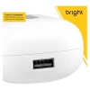 Fone De Ouvido Bluetooth Sport Branco Fn571 Bright Novo