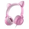 Fone De Ouvido Com Fio Kitty Ear Rosa 65468 Vinik Novo