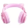 Fone De Ouvido Com Fio Kitty Ear Rosa 65468 Vinik Novo