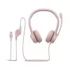 Fone De Ouvido Headset Com Fio Rose Usb Logitech H390