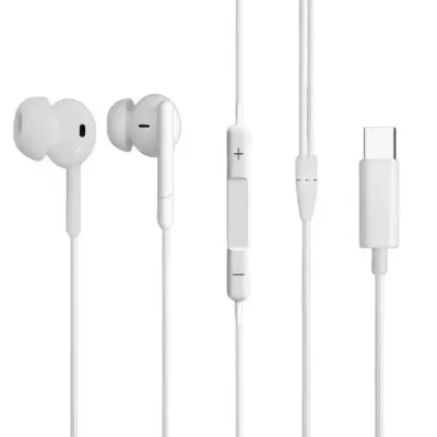 Fone De Ouvido Intra-Auricular Tipo-C Branco Bright Fn592