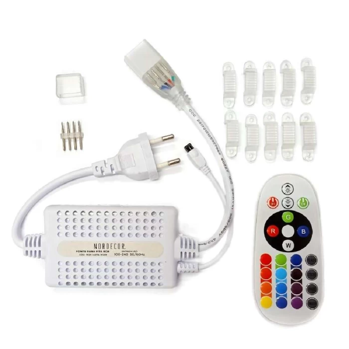 Fonte Bivolt Para Fita de Led RGB Bivolt 7029 Nordecor