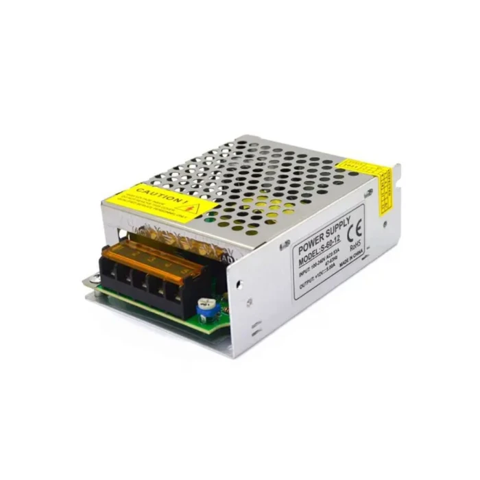 Fonte Chaveada De Alimentação 12V 5A 110/220V Aluminio