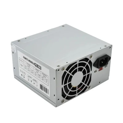 Fonte De Alimentação 200W Atx 20/24p + Sata Cor Prata Evus