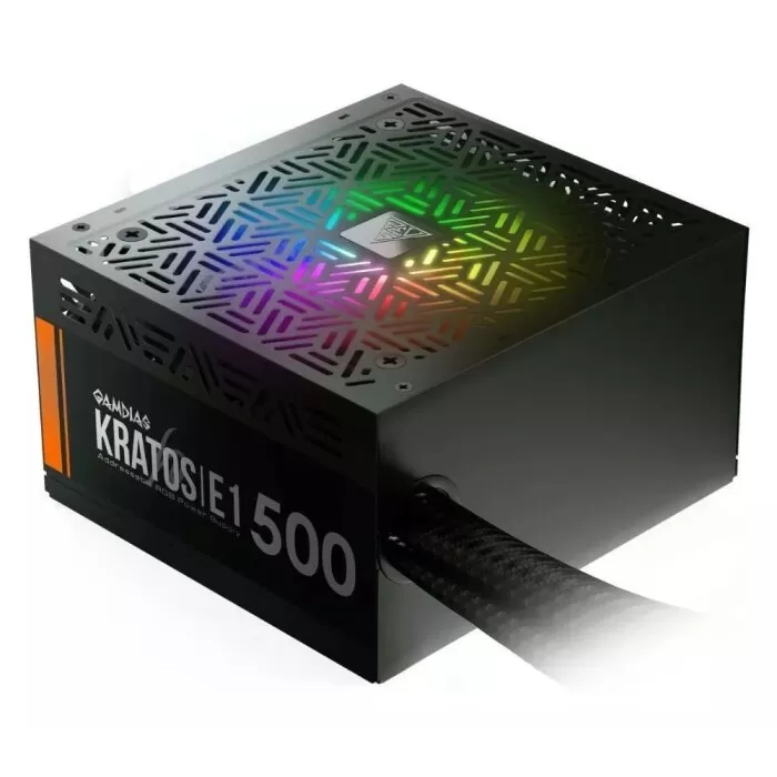 Fonte De Alimentação Gamer 500W Kratos E1 Preta Gamdias