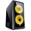 GABINETE VENUS PRETO COM 2 FANS LED 7 CORES VENPT7C2FCA