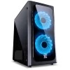 GABINETE VENUS PRETO COM 2 FANS LED 7 CORES VENPT7C2FCA