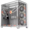 Gabinete Gamer Forcefield Max White Ghost Aquário Pcyes