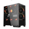 Gabinete Gamer Forcefield Twr Cor Black Vulcan Vidro PcYes