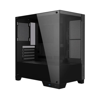 Gabinete Gamer Forcefield Twr Cor Black Vulcan Vidro PcYes