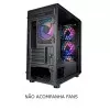 Gabinete Gamer Fractal Cor Preto Mid Tower Sem Fans Fractal