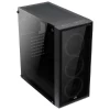 Gabinete Gamer Mid Tower Quartz Revo RGB Preto