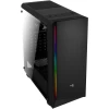 Gabinete Gamer Mid Tower Rgb Rift Preto Acrílico Aerocool