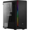 Gabinete Gamer Mid Tower Rgb Rift Preto Acrílico Aerocool