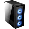 Gabinete Mid Tower Atx Quartz Rgb Preto Aerocool