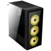 Gabinete Mid Tower Atx Quartz Rgb Preto Aerocool